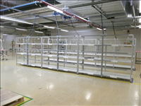 Racks with  supply for electrical industry